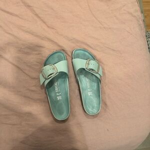 Birkenstock Light Blue Slide Sandals